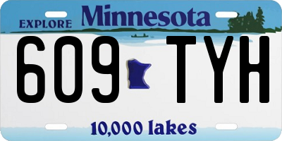 MN license plate 609TYH