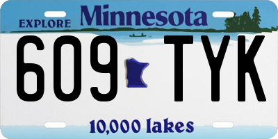 MN license plate 609TYK