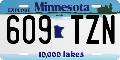 MN license plate 609TZN