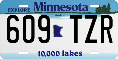 MN license plate 609TZR