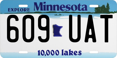 MN license plate 609UAT