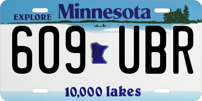 MN license plate 609UBR