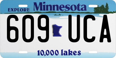 MN license plate 609UCA