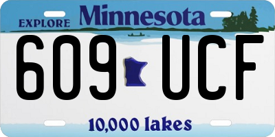 MN license plate 609UCF