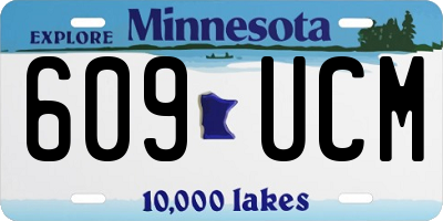 MN license plate 609UCM