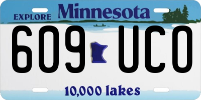MN license plate 609UCO