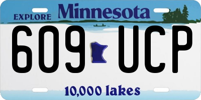 MN license plate 609UCP