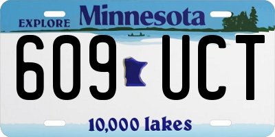 MN license plate 609UCT