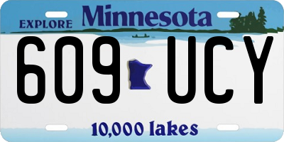 MN license plate 609UCY