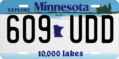 MN license plate 609UDD