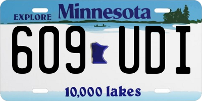 MN license plate 609UDI