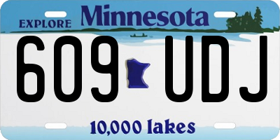 MN license plate 609UDJ