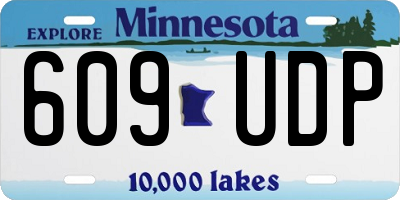 MN license plate 609UDP