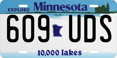 MN license plate 609UDS