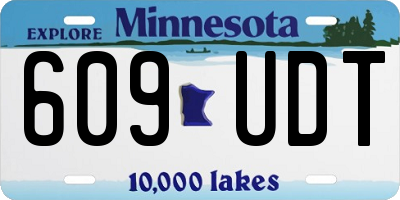 MN license plate 609UDT