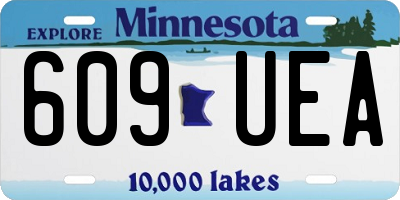 MN license plate 609UEA
