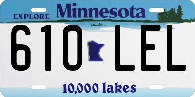 MN license plate 610LEL
