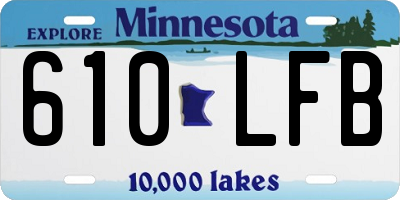 MN license plate 610LFB