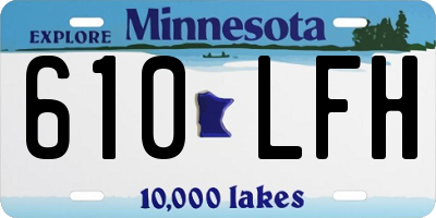 MN license plate 610LFH
