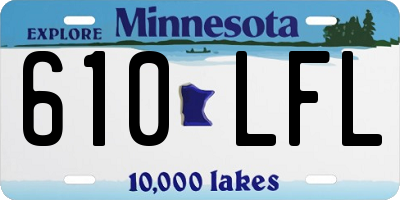 MN license plate 610LFL