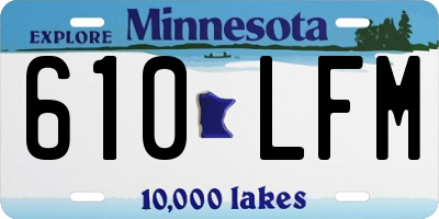 MN license plate 610LFM