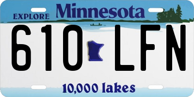 MN license plate 610LFN