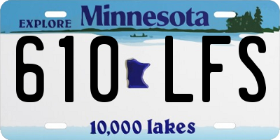 MN license plate 610LFS