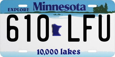 MN license plate 610LFU