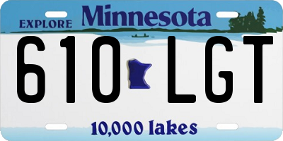 MN license plate 610LGT