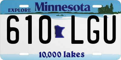 MN license plate 610LGU