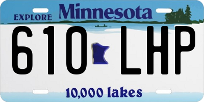 MN license plate 610LHP