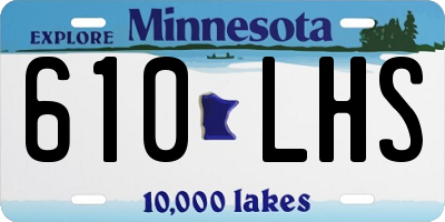 MN license plate 610LHS