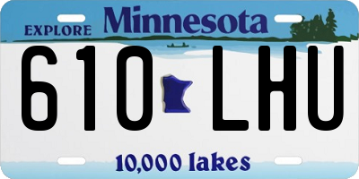 MN license plate 610LHU