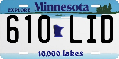 MN license plate 610LID