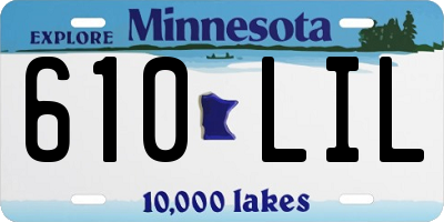 MN license plate 610LIL