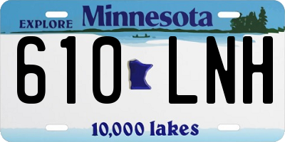 MN license plate 610LNH