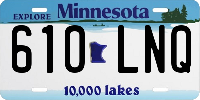 MN license plate 610LNQ