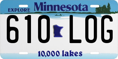 MN license plate 610LOG