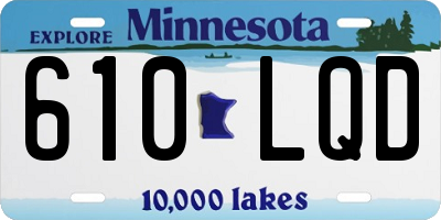 MN license plate 610LQD