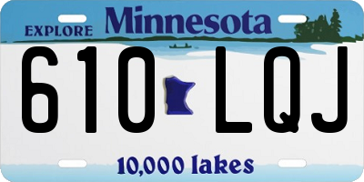 MN license plate 610LQJ