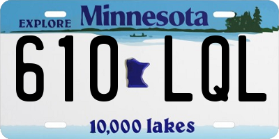 MN license plate 610LQL