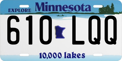 MN license plate 610LQQ
