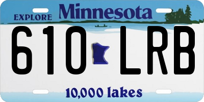 MN license plate 610LRB