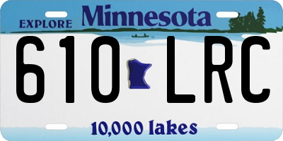 MN license plate 610LRC