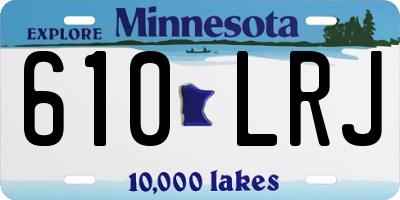 MN license plate 610LRJ