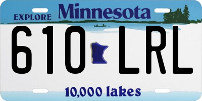 MN license plate 610LRL