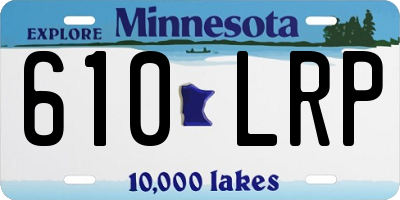 MN license plate 610LRP
