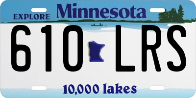 MN license plate 610LRS