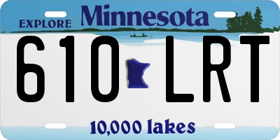 MN license plate 610LRT