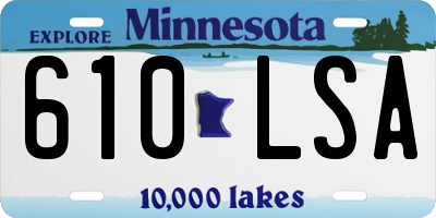 MN license plate 610LSA